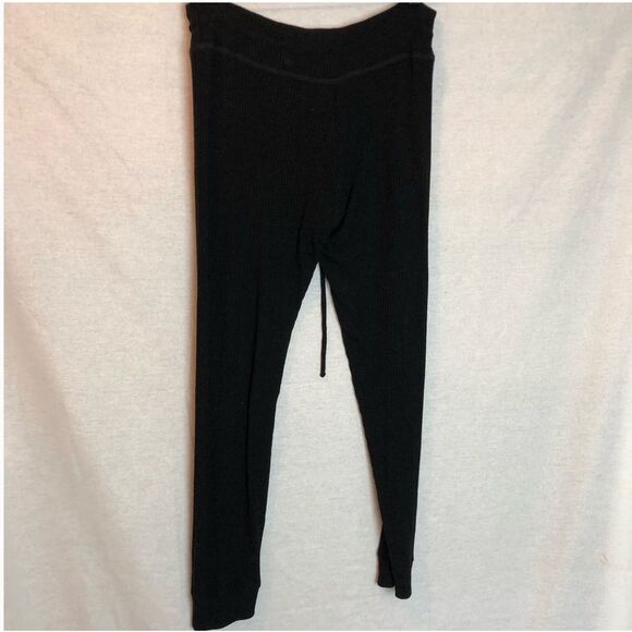 BEYOND YOGA Your Line Midi Black Ribbed Sweatpants Fitted Jogger Leggings XS - Picture 3 of 5